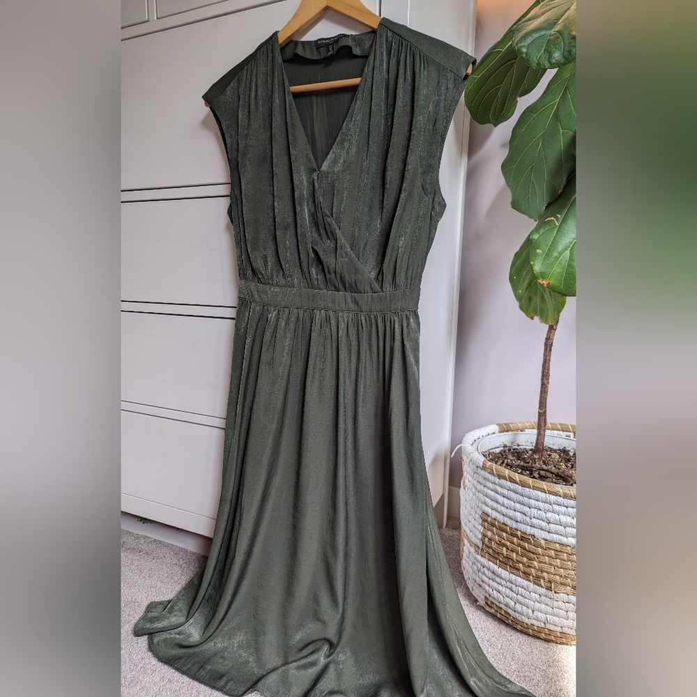 Banana Republic midi dress, XS, pine green